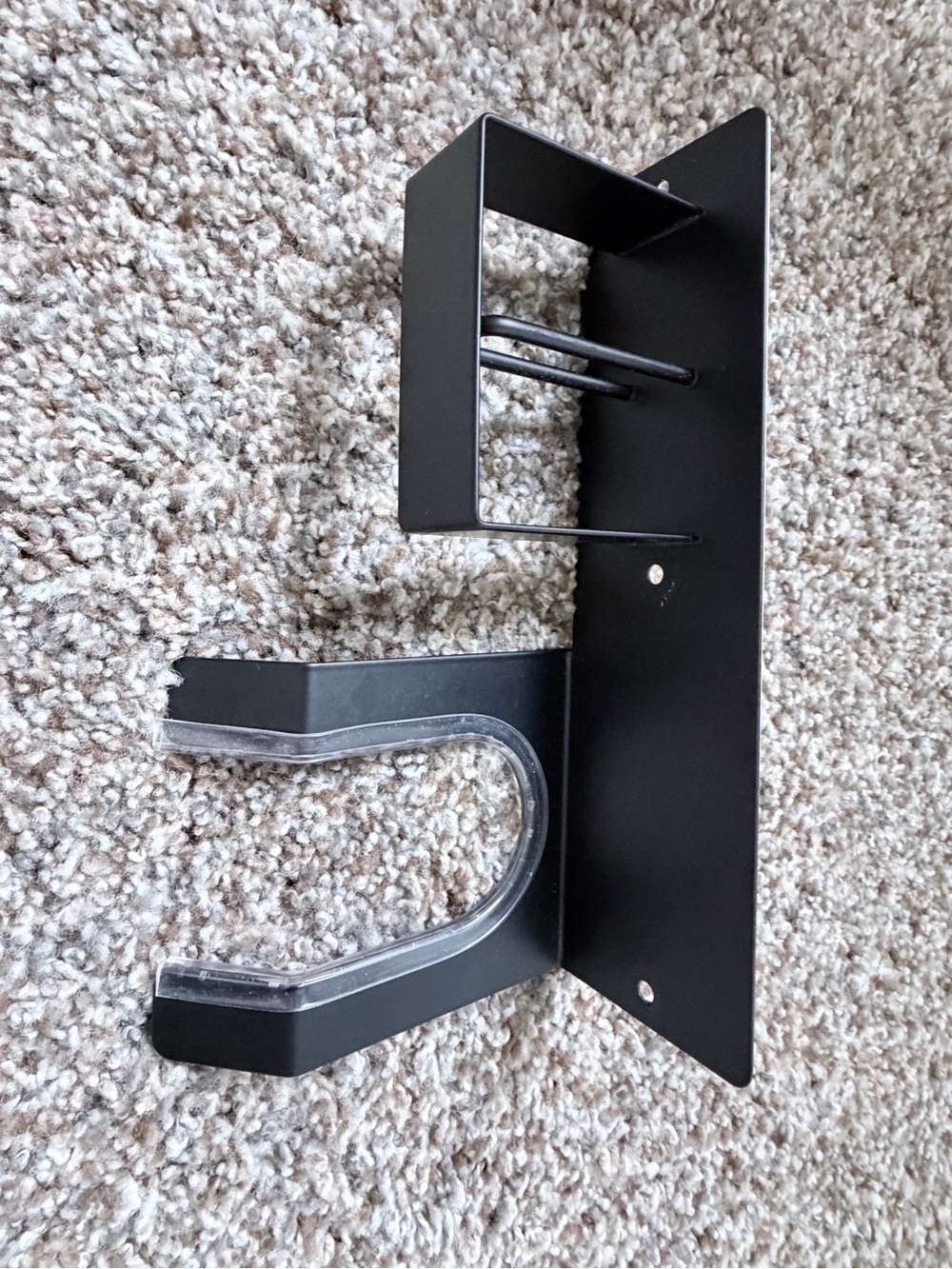 Black Wall-Mount Hair Tool Holder